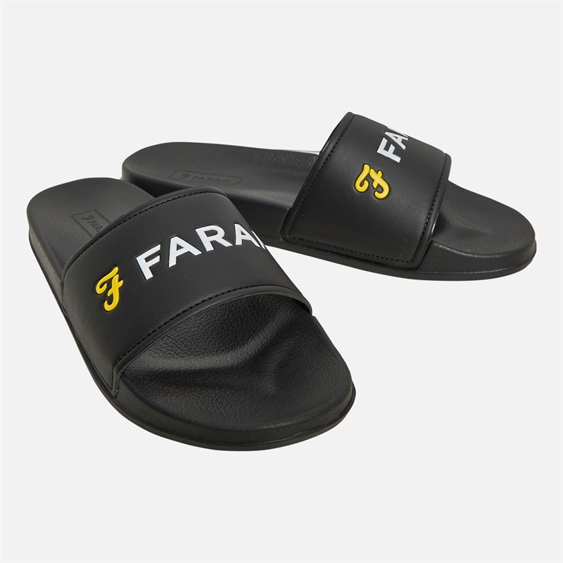 Farah Mens Graford Sliders Black
