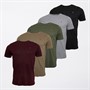 Farah Mens Wardlow Five Pack T-Shirts Assorted