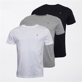 Farah T-Shirt Eddie Tee, Arancione Vintage, XXXL