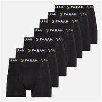 Farah Mens Vuson Seven Pack Boxers Black