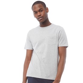 Farah Heren Levine T Shirt Gemeleerd Lichtgrijs farah kopen in de aanbieding