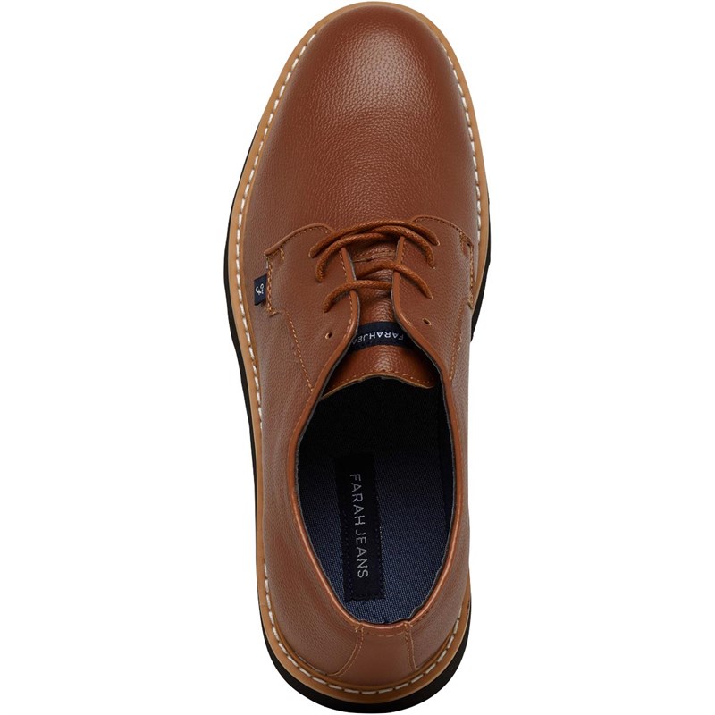 Buy FARAH Jeans Mens Martyn Shoes Tan