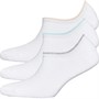 Fruitcake Womens Three Pack Invisible Trainer Liner Socks White