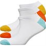 Fruitcake Womens Three Pack Trainer Liner Socks Multi