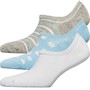 Fruitcake Womens Three Pack Invisible Trainer Liner Socks Multi