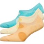 Fruitcake Womens Three Pack Invisible Trainer Liner Socks Multi