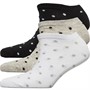 Fruitcake Womens Three Pack Trainer Liner Socks Bk001