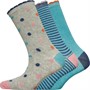 Fruitcake Womens Three Pack Ankle Socks Multi