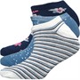 Fruitcake Womens Three Pack Trainer Liner Socks Multi