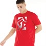 Fila Mens Sanders Graphic Logo T-Shirt Fila Red