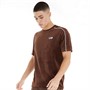 Fila Mens Hector Velour T-Shirt Rum Raisin