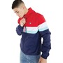 Fila Mens Shaan Colour Block Zip Jacket Fila Navy/Equestrain Red/White/Aruba B