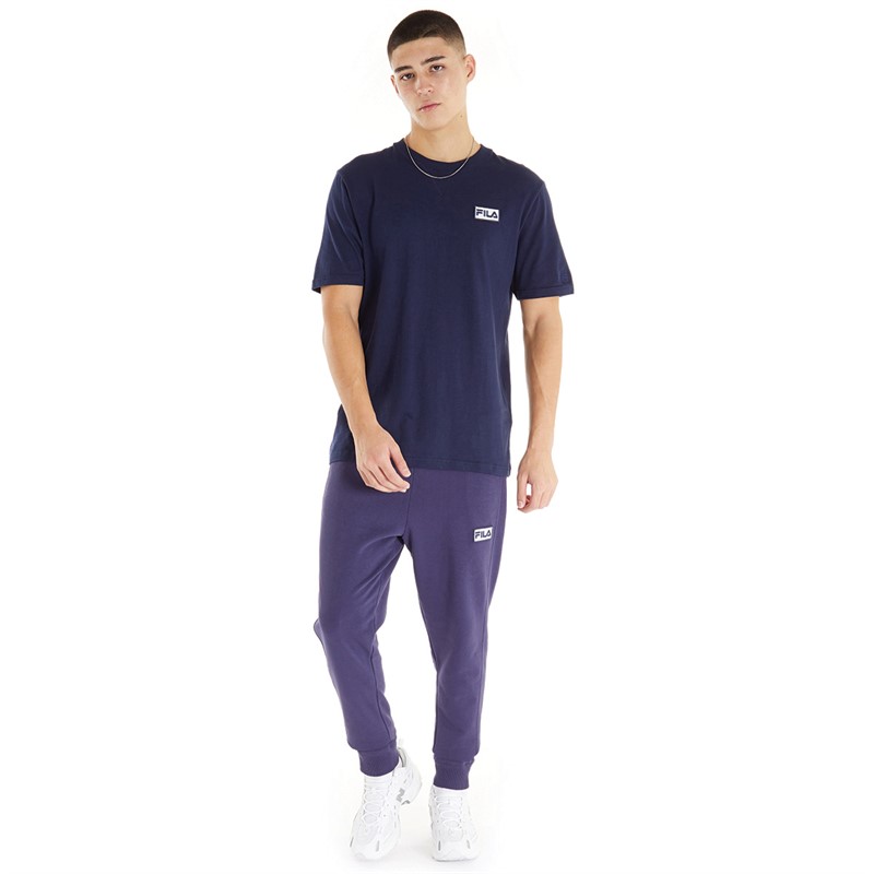 Buy Fila Mens Owen Joggers Fila Navy