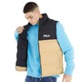 Fila Mens Ester Graphic Padded Gilet Jet Black/Lark