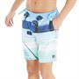 Fila Mens Vito Photographic Long Swim Shorts Dusty Aqua
