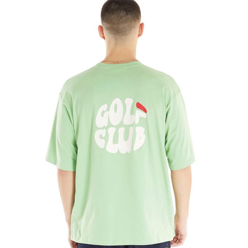 Fila Mens Floyd Golf Logo T-Shirt Quiet Green