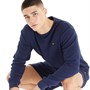 Fila Mens Luca Pleated Crew Neck Sweatshirt Fila Navy