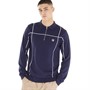 Fila Mens Challenger Slim Fit Long Sleeve Knitted Polo Peacoat/White