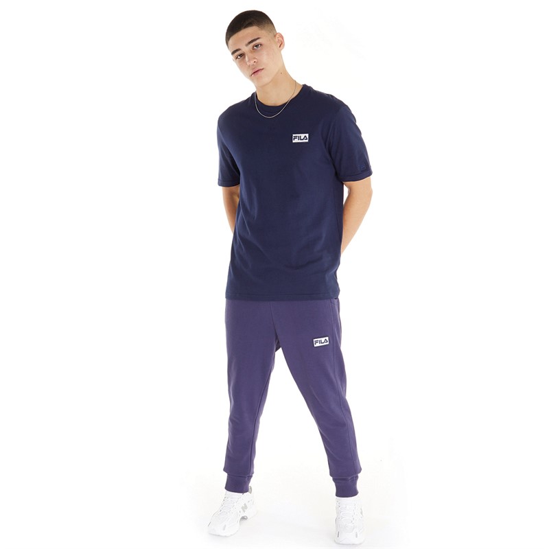 Fila Mens Benjiman T-Shirt Fila Navy