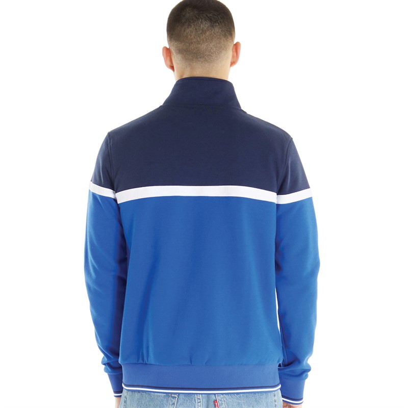 Fila Mens Umar Colour Blocked Track Top Bright Blue/Fila Navy/White