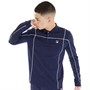 Fila Mens Talon Terrinda Long Sleeve Polo Fila Navy/Egret