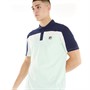 Fila Mens Kaiser Cut And Sew Vintage Wash Polo Blue Glass/Fila Navy/Egret