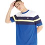 Fila Mens Pedro Colour Blocked T-Shirt Bright Blue/White/Fila Navy/Limelight