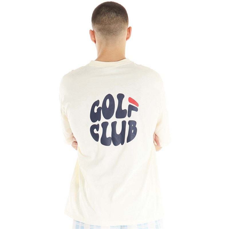 Fila Mens Floyd Golf Logo T-Shirt Egret