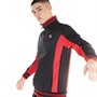 Fila Mens Manne Yarn Dyed Settanta Track Top Black/Fila Red