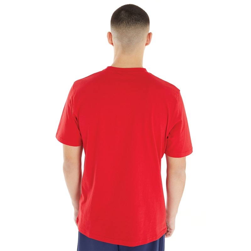 Fila Mens Hamilton Graphic Logo T-Shirt Fila Red