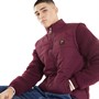 Fila Mens Biaggi Quilted Bomber Jacket Windsor Wine/Windsor Wine/Egret