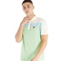 Fila Mens Kaiser Cut And Sew Vintage Wash Polo Quiet Green/Sky Blue/Egret