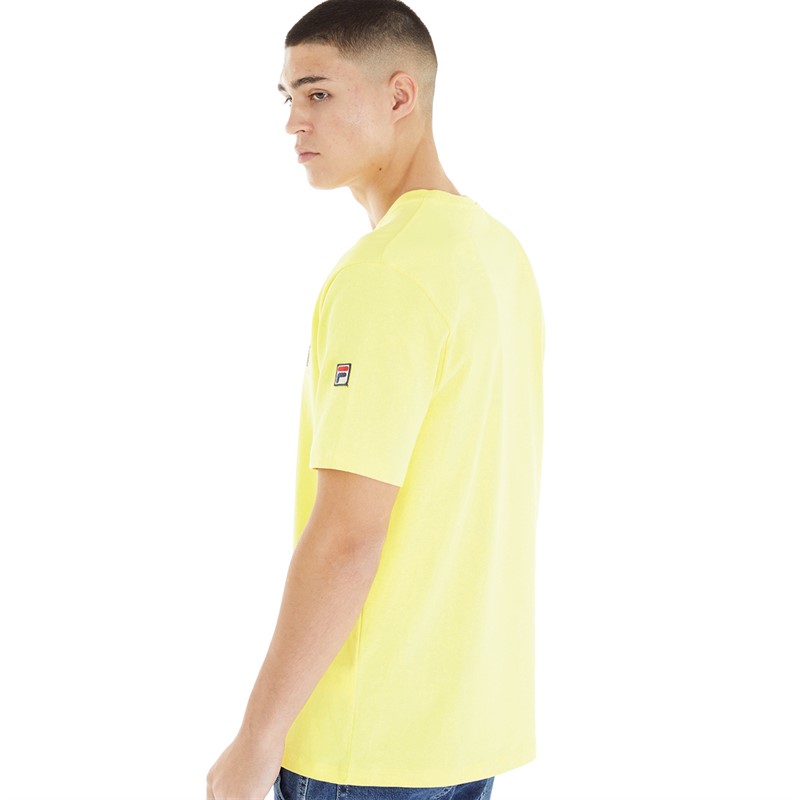 Fila Mens Fratel Archive Graphic T-Shirt Limelight