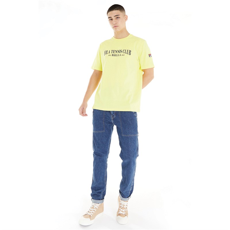Fila Mens Fratel Archive Graphic T-Shirt Limelight
