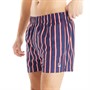 Fila Mens Parsa Stripe Swim Shorts Fila Navy/Equestrian Red/White