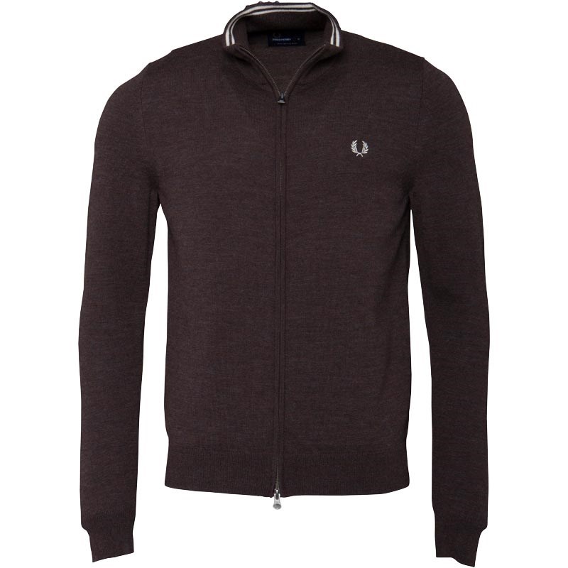 mens merino zip cardigan