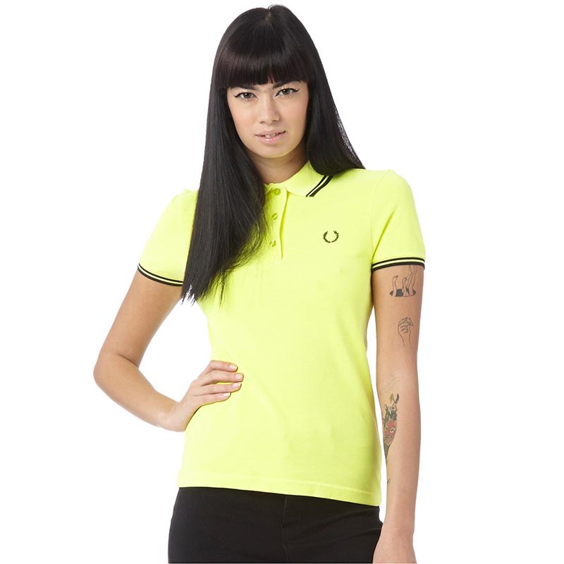 womens black fred perry polo