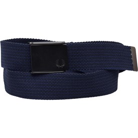 Fred Perry Heren Solid Webbing Riem Marineblauw fred perry kopen in de aanbieding