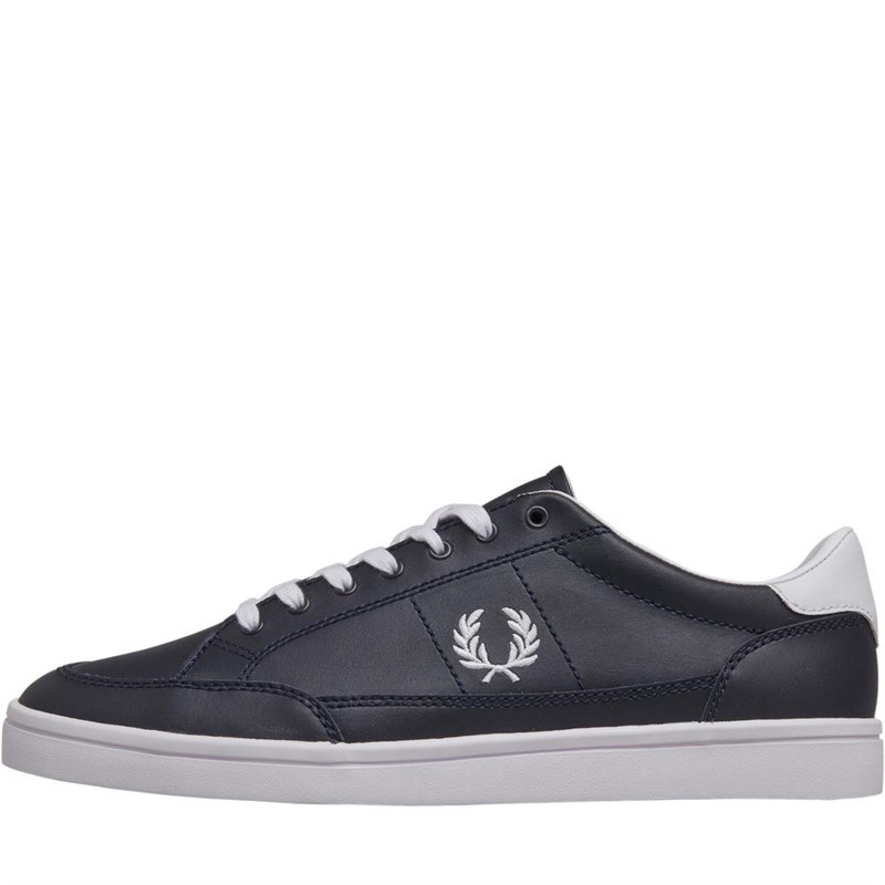 fred perry deuce leather trainers