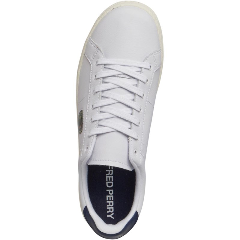 fred perry b721 leather white