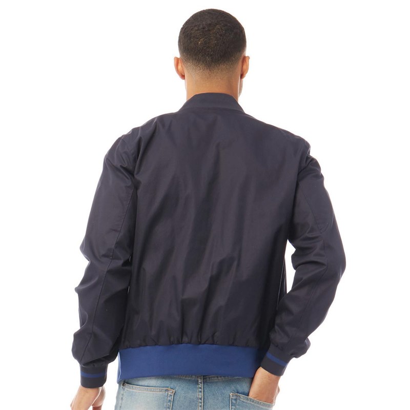 Fred Perry Mens Twill Bomber Jacket Navy