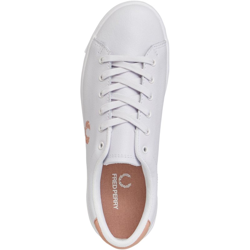 Buy Fred Perry Womens Lottie Leather Trainers White