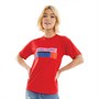 Fred Perry Womens Graphic Print T-Shirt Cherry Bomb
