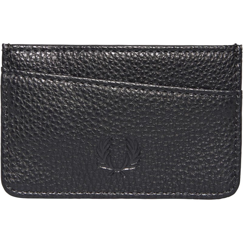 Buy Fred Perry Mens Tumbled PU Cardholder Black