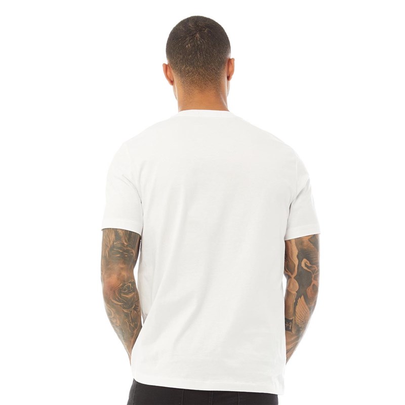 Fred Perry Herren Graphic T-Shirt Weiß