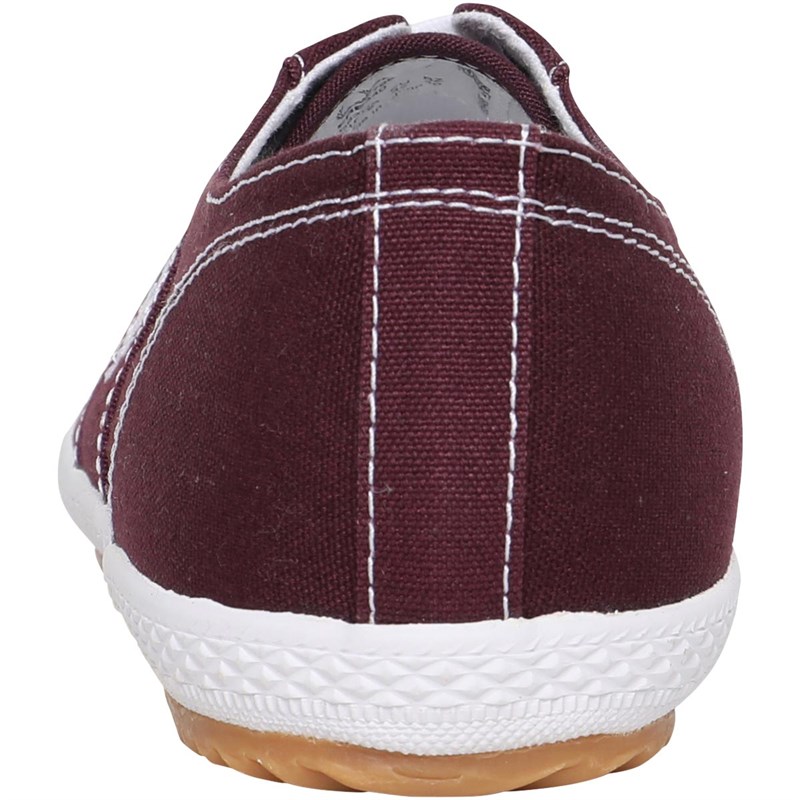 Fred Perry Herren Table Tennis Freizeit Schuhe Burgunderrot