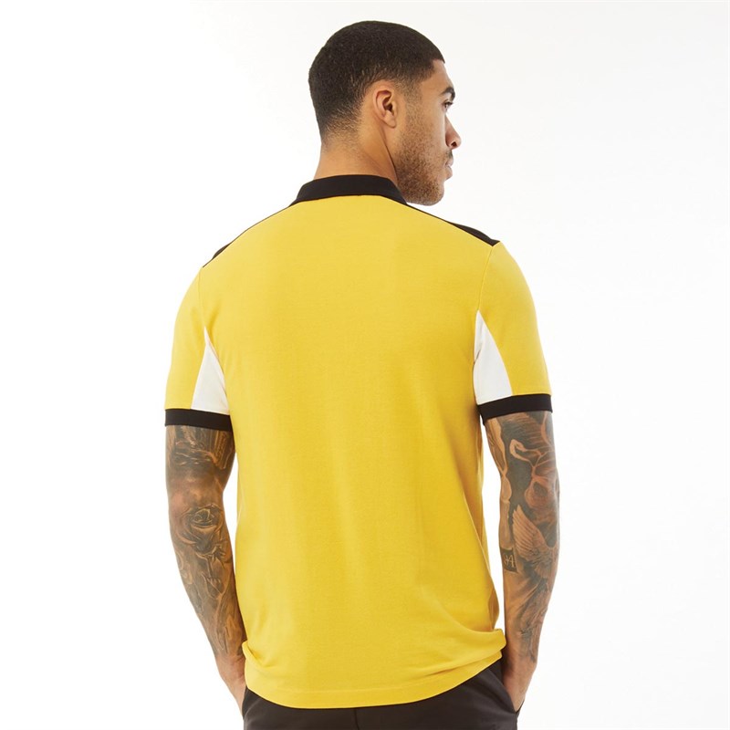 Fred Perry Herren Bold Stripe Polohemden Gelb