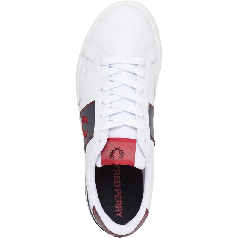 Fred Perry Herren B200 Perf Sneaker Weiß