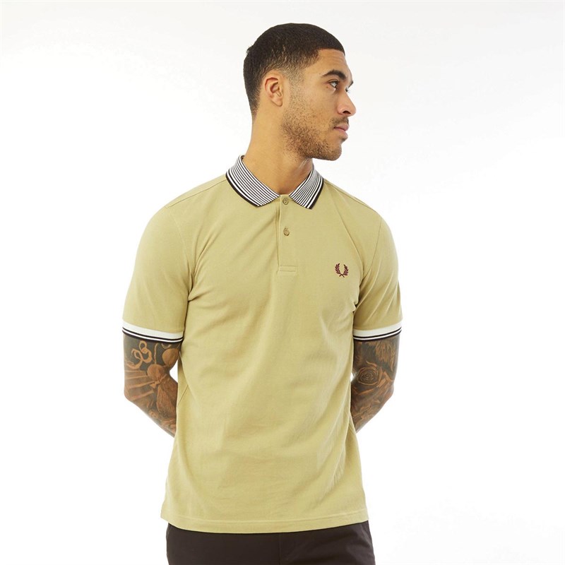 Buy Fred Perry Mens Stripe Collar Polo 