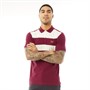 Fred Perry Mens Tape Detail Polo Tawny Port